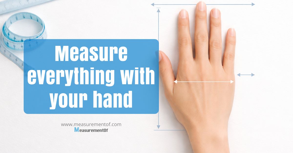 Measure everything with your hand - Standard Hand Size Guide ...